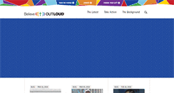 Desktop Screenshot of believeoutloud.com